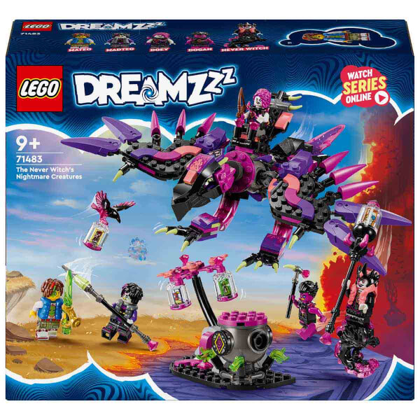 LEGO DREAMZzz Never Cadısı’nın Kabus Yaratıkları 71483 – 9 Yaş ve Üzeri Çocuklar için Yaratıcı Oyuncak Yapım Seti (457 Parça)