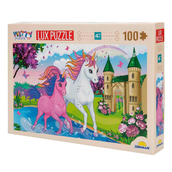 100 Parça Puzzle: Unicorn