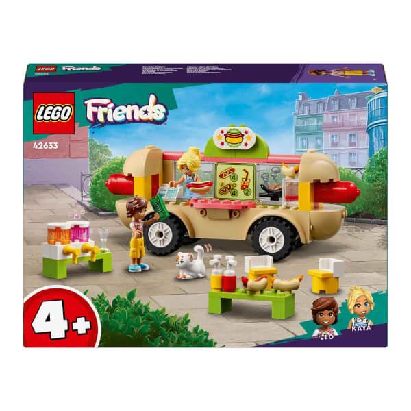 LEGO® Friends Sosisli Sandviç Arabası 42633 - 4 Yaş ve Üzeri Çocuklar için Mini Bebek İçeren Yaratıcı Oyuncak Yapım Seti (100 Parça)