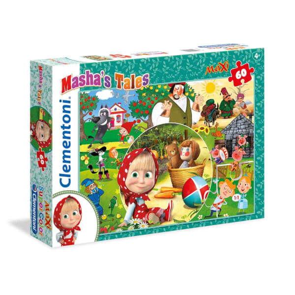 60 Parça Maxi Puzzle : Masha and the Bear