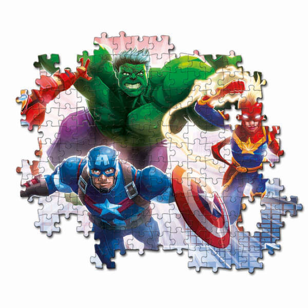 104 Parça Supercolor Puzzle: Marvel Avengers Glowing Puzzle