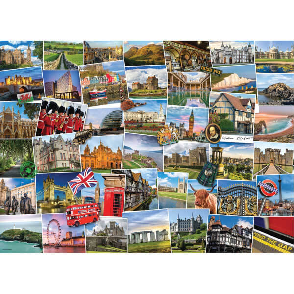1000 Parça Puzzle : Globetrotter United Kingdom