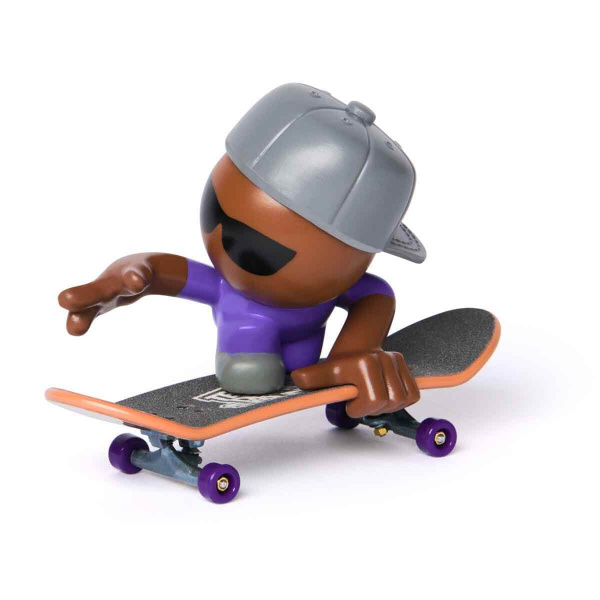 Tech Deck SK8 Crew Figürlü Parmak Kaykayı S1 - Gri Şapkalı
