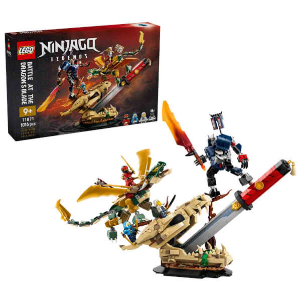 LEGO NINJAGO Ejderha Kılıcı Savaşı 71871 - 9 Yaş ve Üzeri Çocuklar İçin Aksiyon Figürü Yapım Seti (1016 Parça)