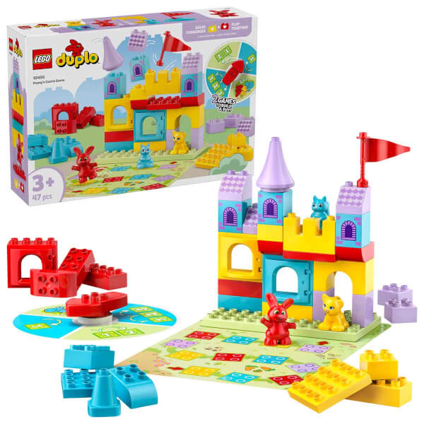 LEGO DUPLO Hopsy’nin Kale Oyunu 10450 - 3 Yaş ve Üzeri Çocuklar için 3 Hayvan Figürü İçeren Eğitici Oyuncak Yapım Seti (47 Parça)