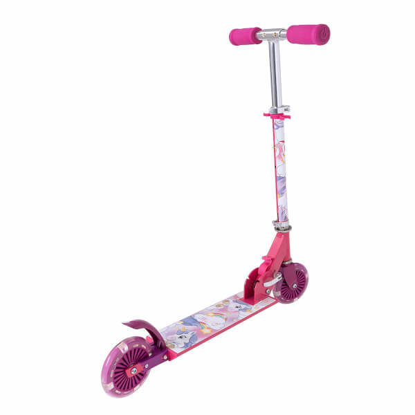 Evo 2 Tekerlekli Katlanabilir Unicorn Inline Işıklı Scooter