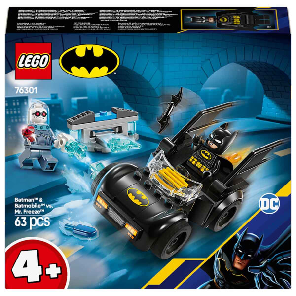 LEGO DC Batman: Batman ve Batmobile, Mr. Freeze’e Karşı 76301 - 4 Yaş ve Üzeri Süper Kahraman Seven Çocuklar için Yaratıcı Oyuncak Yapım Seti (63 Parça)