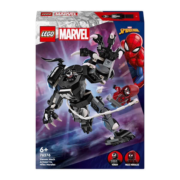 LEGO® Marvel Venom Robot Zırhı Miles Morales'e Karşı 76276 - 6 Yaş ve Üzeri Süper Kahraman Yedi Çocuklar için İnşa Edilebilir Yaratıcı Oyuncak Yapım Seti (134 parça)