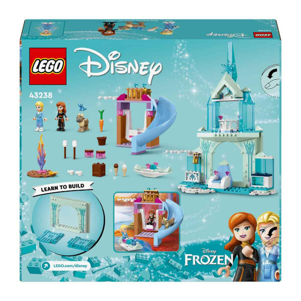 LEGO® ǀ Disney Frozen Elsa'nın Karlar Ülkesi Şatosu 43238 - 4 Yaş ve Üzeri Çocuklar için Elsa, Anna ve Olaf Minifigürü İçeren Yaratıcı Oyuncak Yapım Seti (163 Parça)