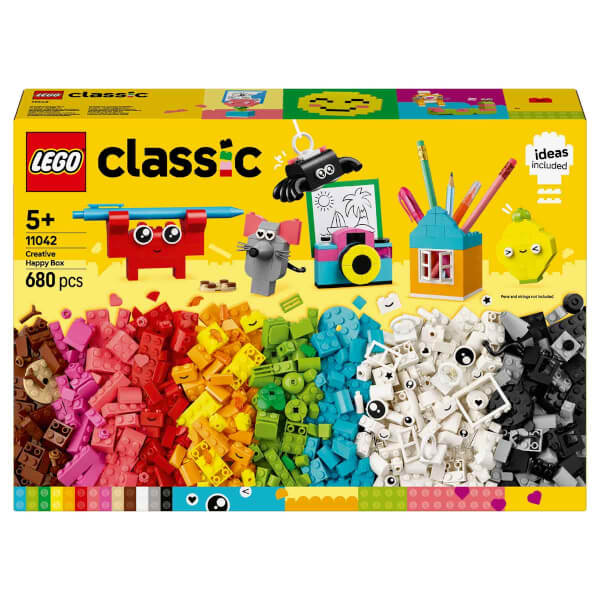 LEGO Classic Yaratıcı Mutlu Kutu 11042 - 5 Yaş ve Üzeri Çocuklar İçin Hayal Gücünü Geliştiren Yaratıcı Renkli Oyuncak Yapım Seti (680 Parça)