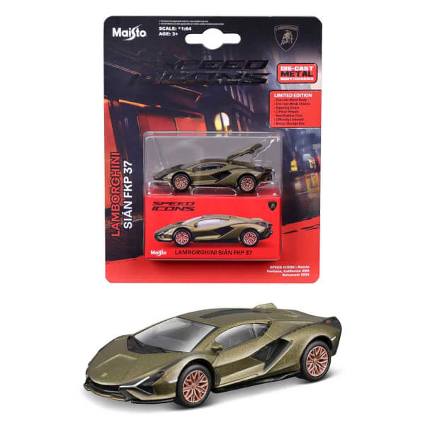 1:64 Speed Icons Diecast Araba Tekli Paket - Yeşil Lamborghini