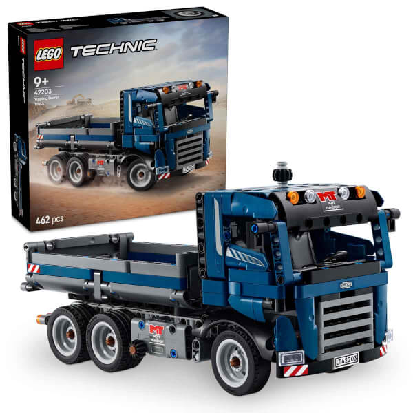 LEGO Technic Damperli Kamyon 42203 - 9 Yaş ve Üzeri İnşaat Seven Çocuklar için Yaratıcı Oyuncak Yapım Seti (462 Parça)