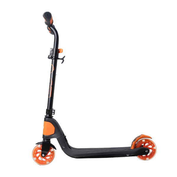 Evo 2 Tekerlekli Katlanabilir Light Speed Işıklı Turuncu Scooter