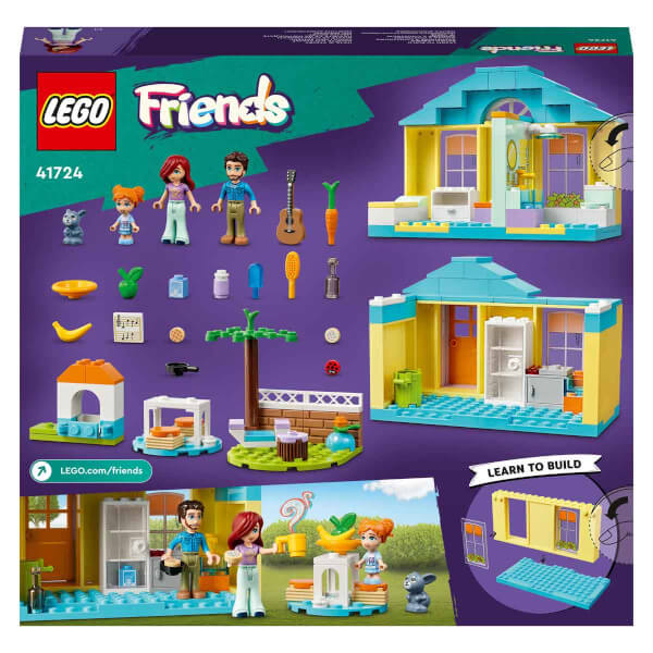 LEGO® Friends Paisley’in Evi 41724 - 4 Yaş ve Üzeri Çocuklar için 3 Mini Bebekli Oyuncak Yapım Seti (185 Parça)