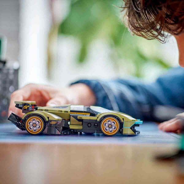 LEGO Speed Champions Lamborghini Lambo V12 Vision GT Süper Araba 76923 – 10 Yaş ve Üzeri Araç Tutkunları İçin Yaratıcı Oyuncak Yapım Seti (230 Parça)