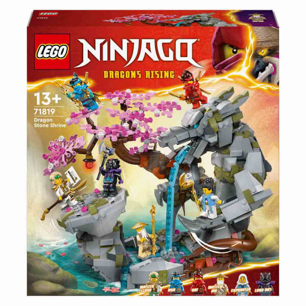 LEGO NINJAGO Ejderha Taşı Tapınağı 71819 - 13 Yaş ve Üzeri Gençler için 6 Minifigür İçeren Yaratıcı Oyuncak Yapım Seti (1212 Parça)