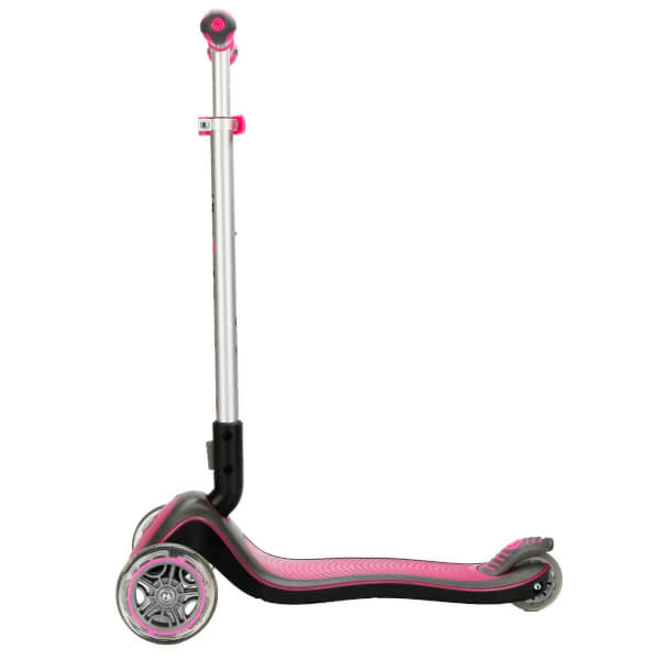 Globber Elite Deluxe 3 Tekerlekli Katlanabilir Işıklı Pembe Scooter