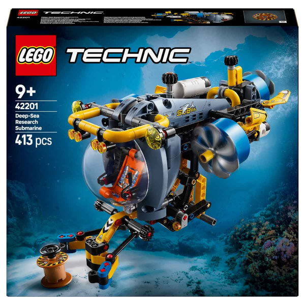 LEGO Technic Derin Deniz Araştırma Denizaltısı 42201 - 9 Yaş ve Üzeri Mühendislik ve Bilimi Seven Çocuklar için Yaratıcı Oyuncak Yapım Seti (413 Parça)