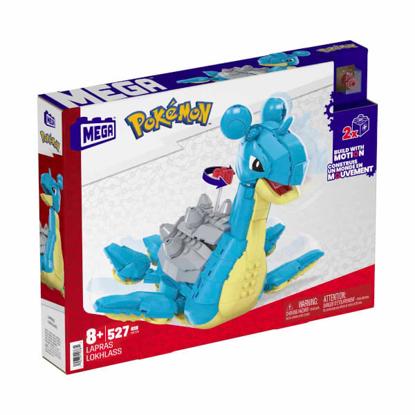 MEGA Pokemon Lapras Aksiyon Figürlü Yapı Oyuncak Seti 527 Parça HKT26