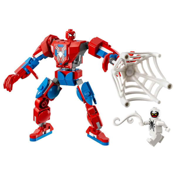 LEGO Marvel Örümcek Adam Robotu, Anti Venom’a Karşı 76308 - 6 yaş ve üzeri çocuklar için İnşa Edilebilen Figür İçeren Yaratıcı Oyuncak Yapım Seti (107 Parça)