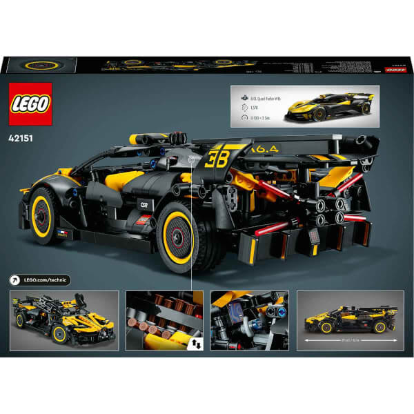 LEGO Technic Bugatti Bolide 42151 - 9 Yaş ve Üzeri Çocuklar için Oyuncak Yapım Seti (905 Parça)