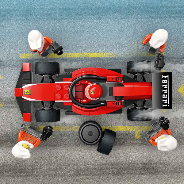 LEGO City Ferrari Arabalı F1 Pit Stop ve Pit Ekibi 60443 - 6 Yaş ve Üzeri Çocuklar için Yarış Arabası İçeren Yaratıcı Oyuncak Yapım Seti (322 Parça)