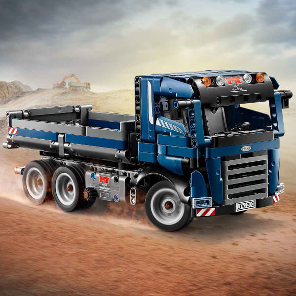 LEGO Technic Damperli Kamyon 42203 - 9 Yaş ve Üzeri İnşaat Seven Çocuklar için Yaratıcı Oyuncak Yapım Seti (462 Parça)