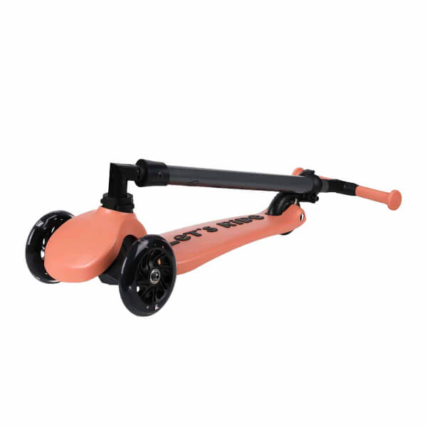 3 Tekerlekli Katlanabilir Işıklı Somon Scooter