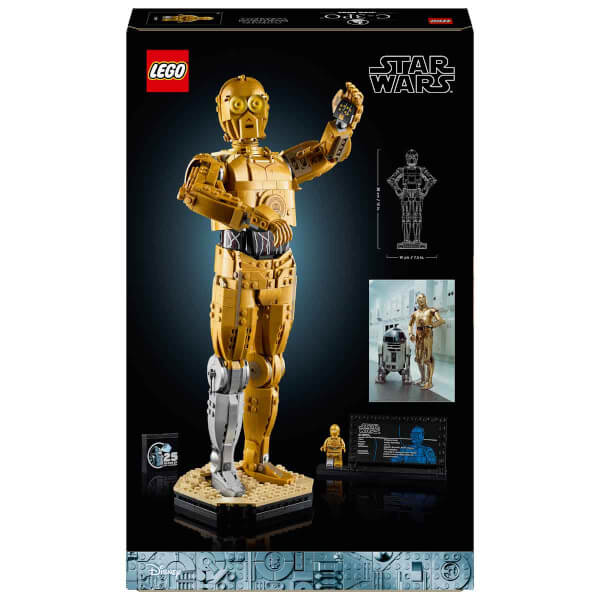 LEGO Star Wars C-3PO 75398 - Yetişkinler için İnşa Edilebilen Koleksiyonluk ve Nostaljik Droid Figürü Yapım Seti (1138 Parça)