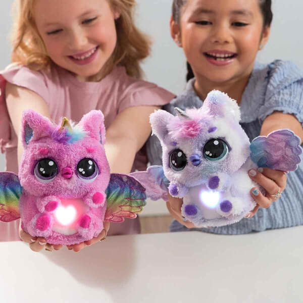 Sesli ve Işıklı Hatchimals Alive Mystery Hatch Pufficorn İnteraktif Peluş Sürpriz Yumurta