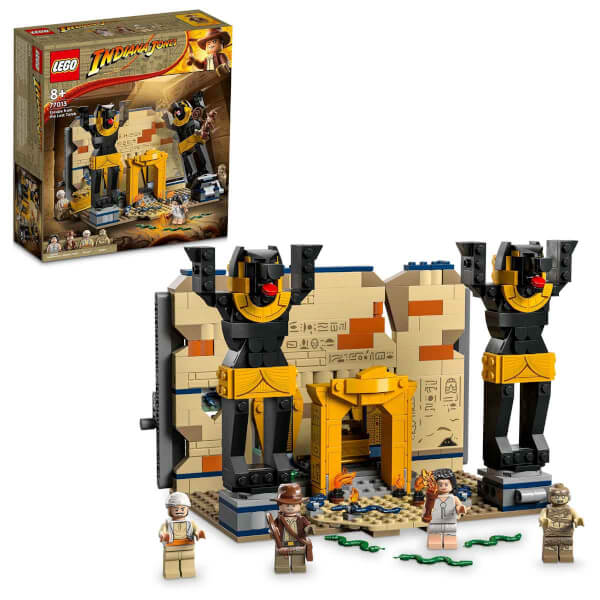 LEGO Indiana Jones: Kayıp Mezardan Kaçış 77013 8 Yaş ve Üzeri Çocuklar için Tapınak Modeli ve Indy Minifigürü İçeren Yaratıcı Oyuncak Yapım Seti 600 Parça