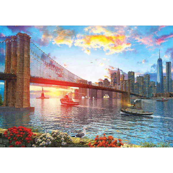1000 Parça Puzzle : New York'ta Günbatımı