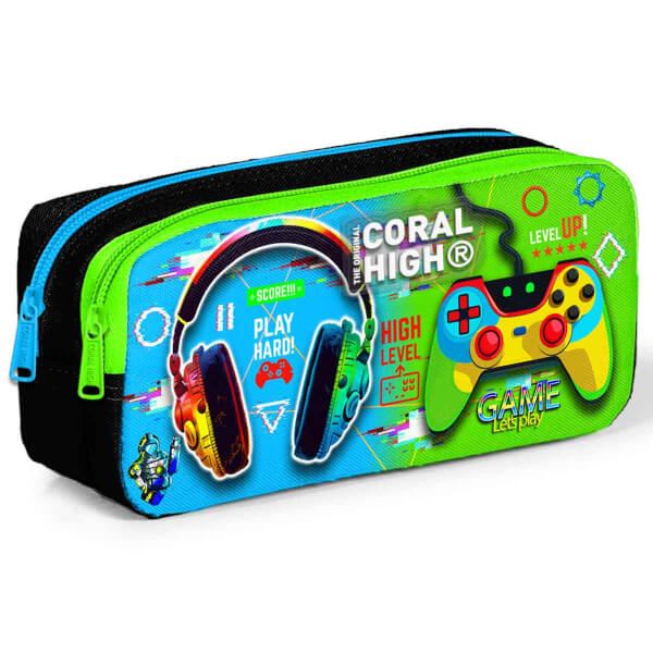 Coral High Gamer Desenli Kalem Kutusu 12077