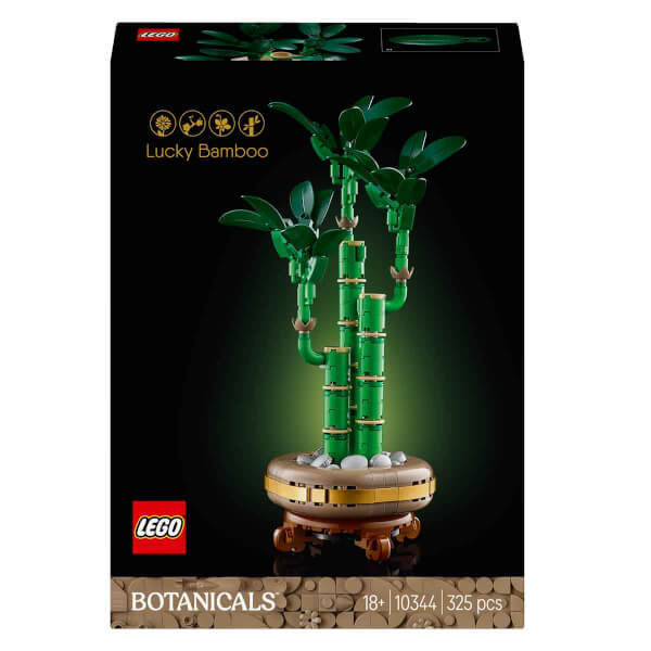 LEGO Botanicals Şans Bambusu 10344 - Doğasever Yetişkinler için Dekoratif Bitki Yapım Seti (325 Parça)