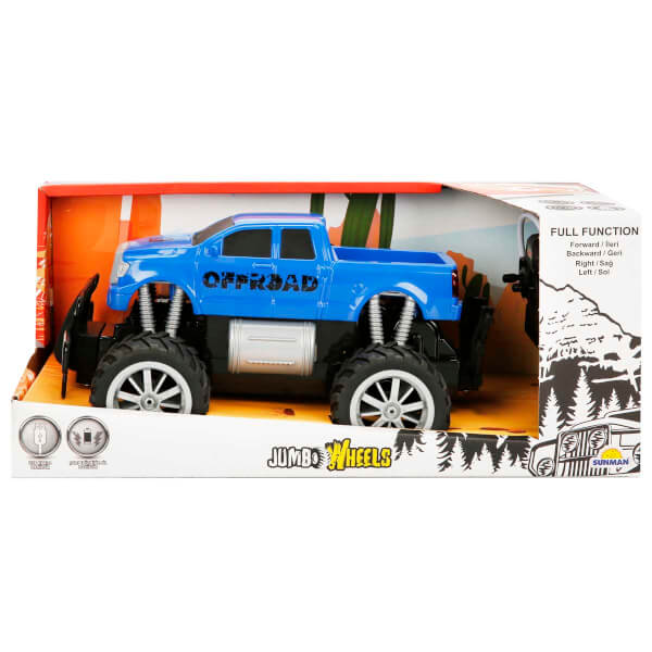 1:18 Uzaktan Kumandalı Jumbo Wheels Usb Şarjlı Araba 26 cm