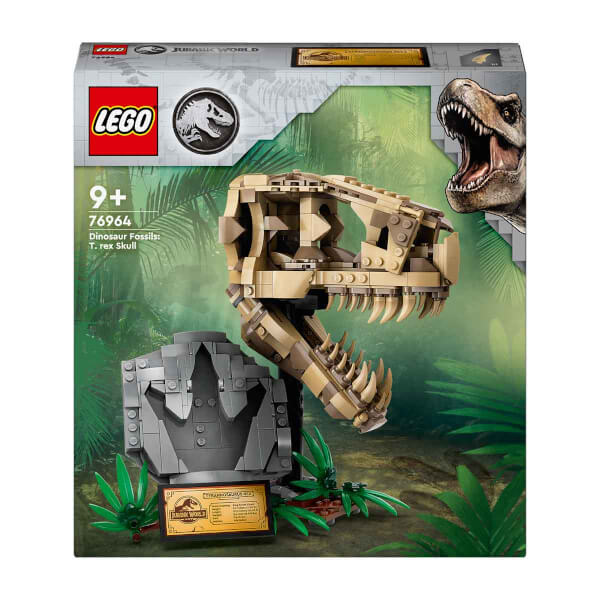LEGO® Jurassic World Dinozor Fosilleri: T. rex Kafatası 76964- 9 Yaş ve Üzeri Çocuklar için Yaratıcı Oyuncak Dinozor Yapım Seti (577 Parça)