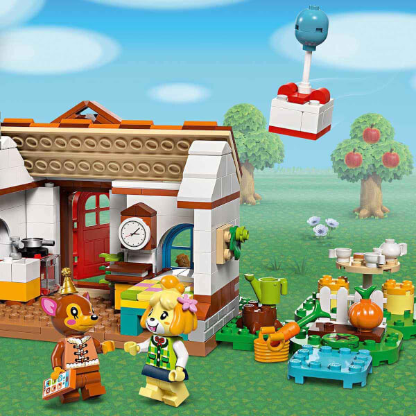 LEGO Animal Crossing Isabelle Ev Ziyaretinde 77049 - 6 Yaş ve Üzeri Çocuklar için İnşa Edilebilen Yaratıcı Oyuncak Yapım Seti (389 Parça)