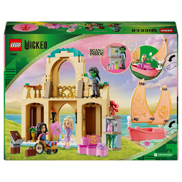 LEGO Wicked Glinda, Elphaba ve Nessarose, Shiz Üniversitesi’nde 75681 - 7 Yaş ve Üzeri Çocuklar için Oyuncak Tekne İçeren Bebek Evi Oyun Seti (304 Parça)