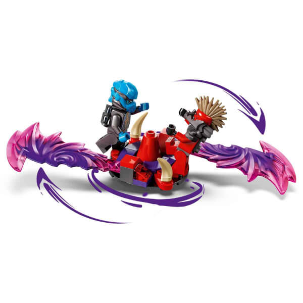 LEGO NINJAGO Ejderinsan Fırtına Köyü 71841 - 7 Yaş ve Üzeri Çocuklar için Savaş Arenası, 6 Ninja Minifigürü ve Topaç İçeren Yaratıcı Oyuncak Yapım Seti (305 Parça)