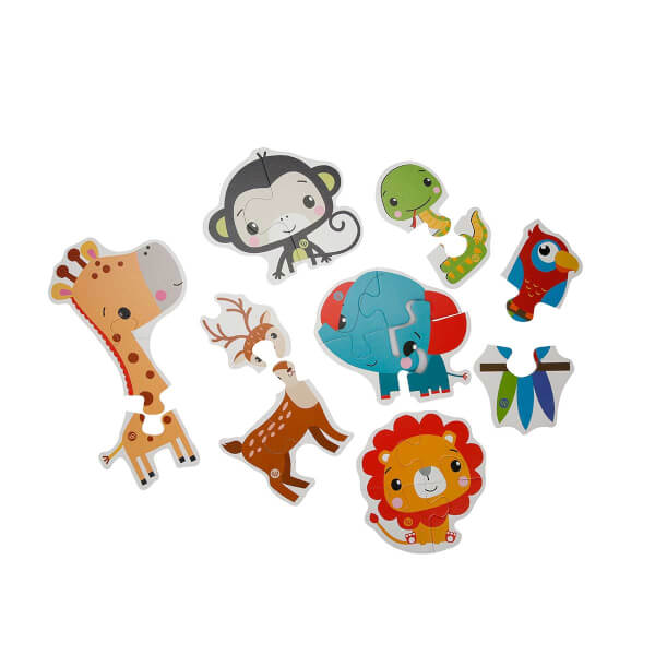 Fisher Price Baby Animals 6’sı 1 Arada Puzzle