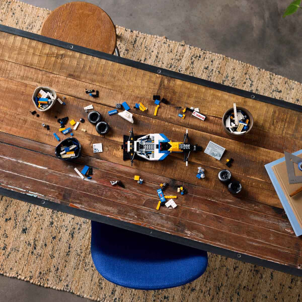 LEGO Icons Williams Racing FW14B ve Nigel Mansell 10353 - Yetişkinler için Koleksiyonluk Yaratıcı Model Yapım Seti (799 Parça)