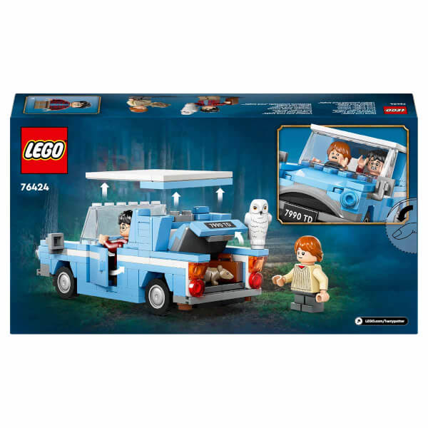 LEGO Harry Potter Uçan Ford Anglia 76424 - 7 Yaş ve Üzeri Harry Potter Hayranları için Harry Potter ve Ron Weasley Minifigürü İçeren Koleksiyonluk Yaratıcı Oyuncak Yapım Seti (165 Parça)