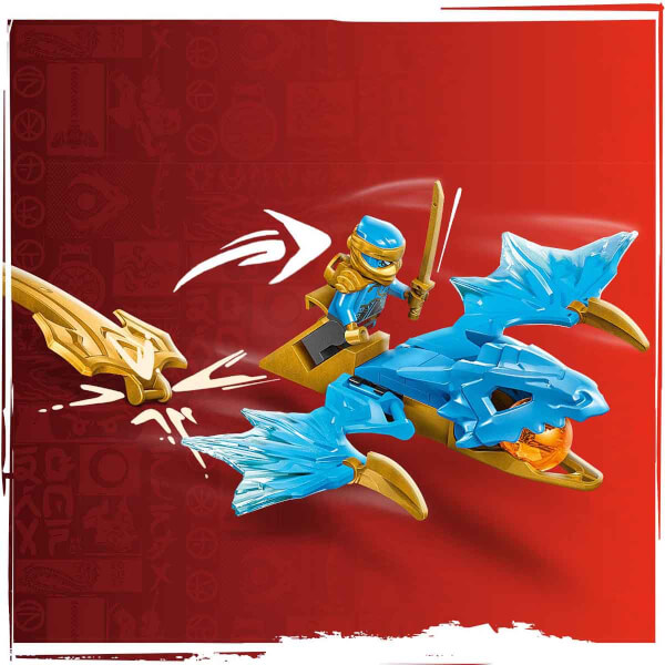 LEGO® NINJAGO® Nya'nın Yükselen Ejderha Vuruşu 71802 - 6 Yaş ve Üzeri Çocuklar için Nya Minifigürü İçeren Yaratıcı Oyuncak Yapım Seti (26 Parça)