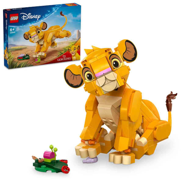 LEGO Disney Yavru Aslan Kral Simba 43243 – 6 Yaş ve Üzeri Çocuklar İçin İnşa Edilebilen Yaratıcı Oyuncak Yapım Seti (222 Parça)