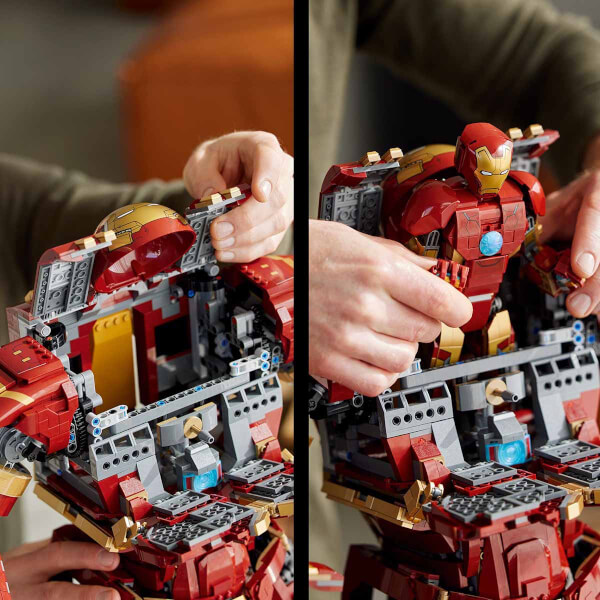 LEGO Marvel Hulkbuster 76210 - Yetişkinler için Iron Man Hulkbuster MK44 Yapım Seti (4049 Parça)