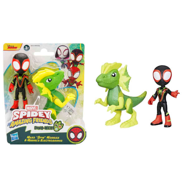 Spidey ve İnanılmaz Arkadaşları Dino-Webs 2’li Figür Paketi  - Miles Spin Morales Ve Marvel'S Electrosaurus G0121
