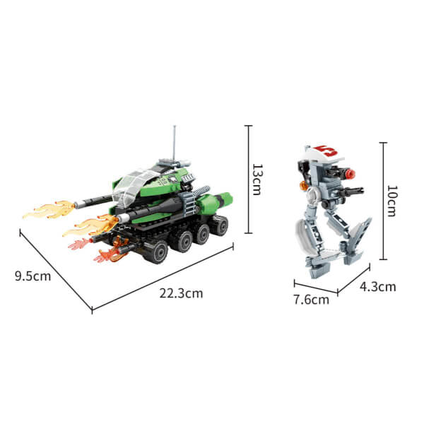 BLX War Tank ve Robot Oyun Seti 22611