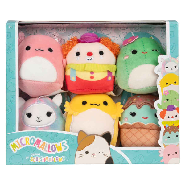 Squishmallows Micromallows 6’lı Peluş Seti 6 cm