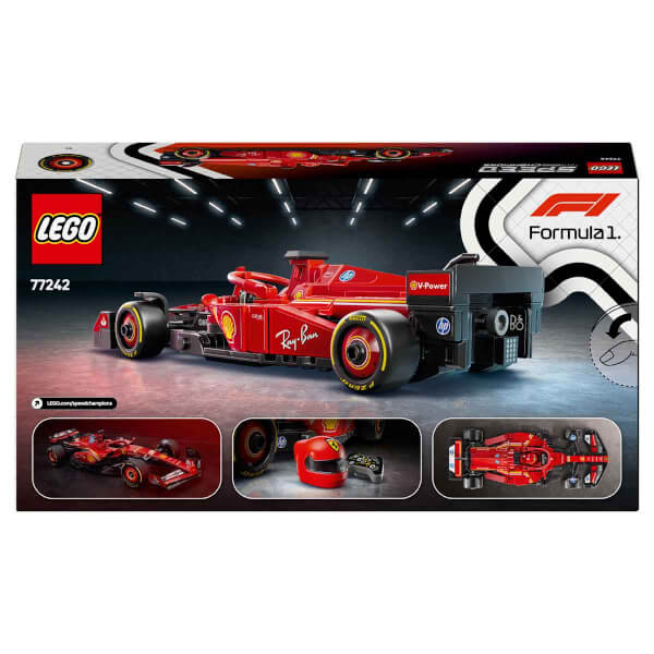 LEGO Speed Champions Ferrari SF-24 F1 Yarış Arabası 77242 - 10 Yaş ve Üzeri Çocuklar için Yarış Arabası ve Sürücü Minifigürü İçeren Yaratıcı Oyuncak Yapım Seti (275 Parça)