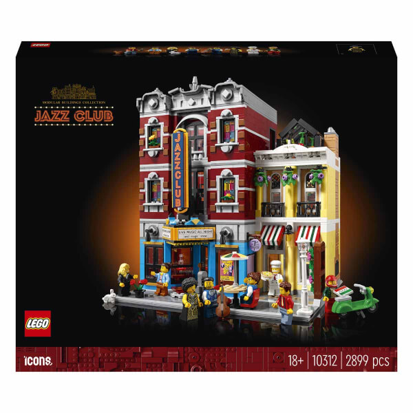 LEGO Icons Caz Kulübü 10312 - Yetişkinler için Kendi Müzik Kulübünüzü Kurabileceğiniz Koleksiyonluk ve Sergilenebilir bir Yapım Seti (2899 Parça)